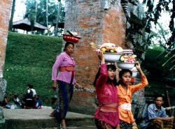 On their way to the temple